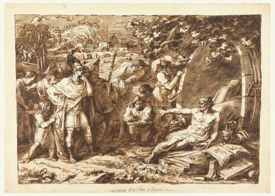 Alexandre le Grand et Diogène - Felice Giani