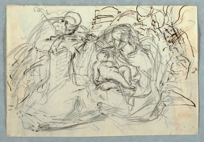 Dessin, Sainte Famille, 1800-1825 - Felice Giani