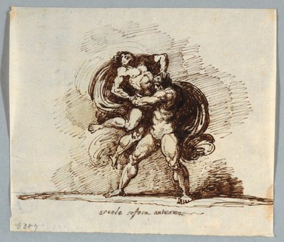 Hercule et Antée - Felice Giani