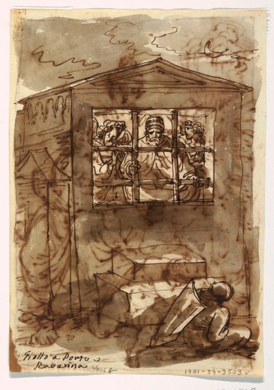 Pape Sixte II et diacre - Felice Giani