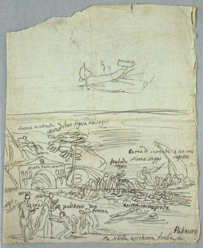 Croquis pour une scène classique - Felice Giani