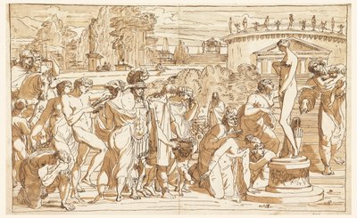 Adoration de Vénus dans un paysage classique - Felice Giani