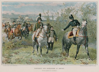 Napoléon et Alexandre à Erfurt - Felicien baron de Myrbach Rheinfeld
