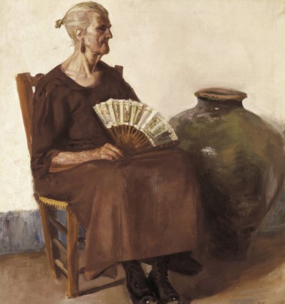 Femme assise, 20e siècle - Felipe Abarzuza y Rodriguez de Arias