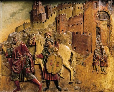 Boadbil dernier roi musulman quittant Grenade en 1492 après avoir remis les clés de la ville - Felipe Bigarny or Vigarny