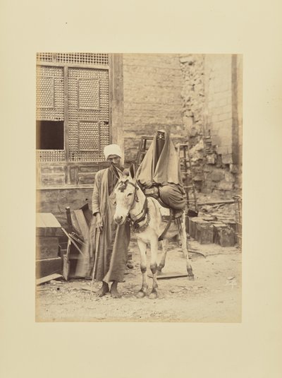 Femme Égyptienne à baudet - Félix Bonfils