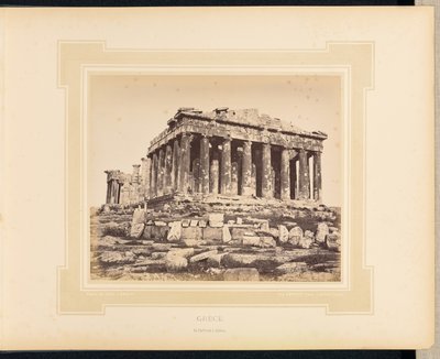Grèce: Le Parthénon à Athènes - Félix Bonfils