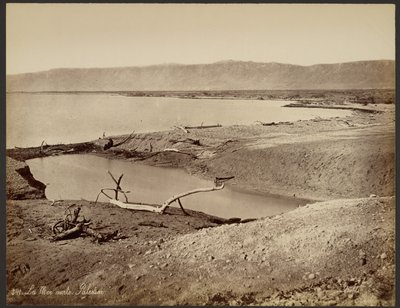 La Mer morte, Palestine - Félix Bonfils