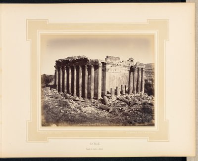Syrie: Temple de Jupiter à Baalbek - Félix Bonfils