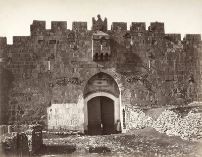 La porte Saint-Étienne à Jérusalem - Félix Bonfils