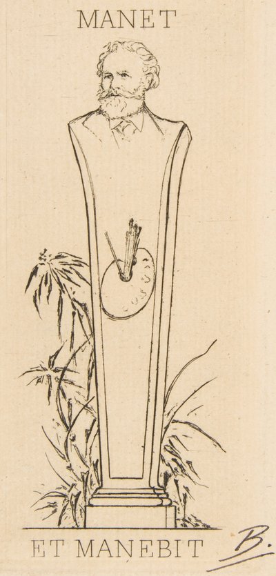 Ex-libris de Manet, 1875 - Felix Bracquemond