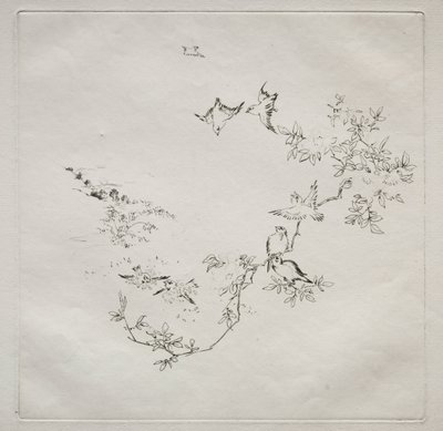 Service parisien Haviland : Lever de soleil n° 12, 1875 - Felix Bracquemond