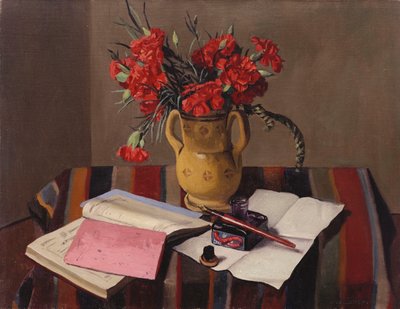 Œillets et livres de comptes - Felix Edouard Vallotton