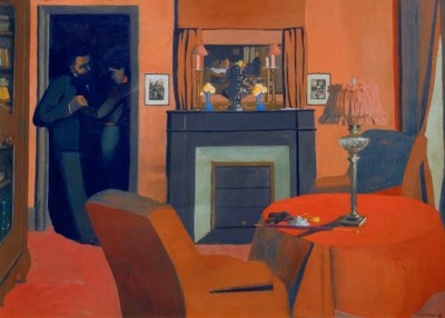 La chambre rouge - Felix Edouard Vallotton