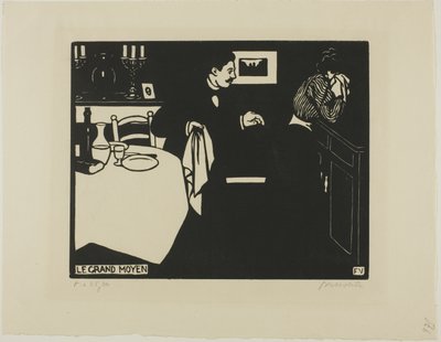 Mesure extrême, planche six de Intimités - Felix Edouard Vallotton