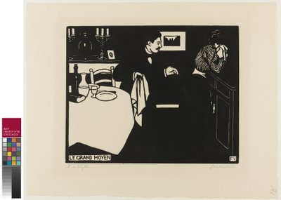 Mesure extrême, planche six de "Intimités", 1898 - Felix Edouard Vallotton