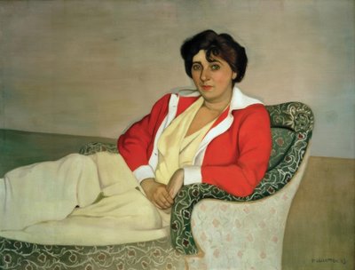 Le chandail rouge - Felix Edouard Vallotton