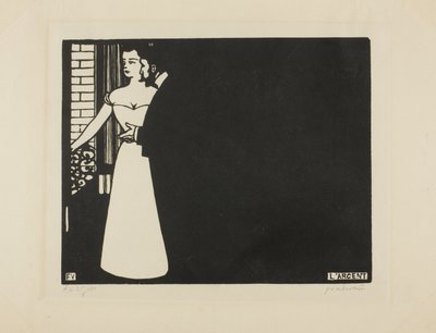 Argent, planche cinq de "Intimités", 1898 - Felix Edouard Vallotton
