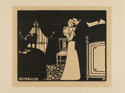 La Fine Épingle, planche trois des Intimités, 1898 - Felix Edouard Vallotton