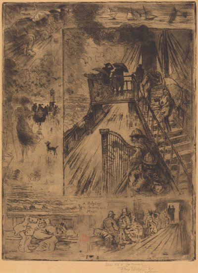 La Traversée - Felix Hilaire Buhot