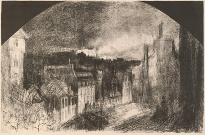 Montmartre le 14 juillet Fête de la Bastille à Montmartre, 1892 - Felix Hilaire Buhot