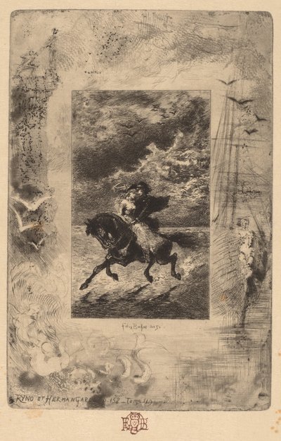 Ryno et Hermangarde - Felix Hilaire Buhot