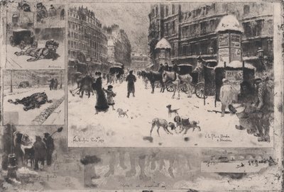 Hiver à Paris, ou Neige à Paris, 1879 - Felix Hilaire Buhot