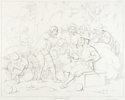 (Rip Van Winkle, illustration) Rip servant de l