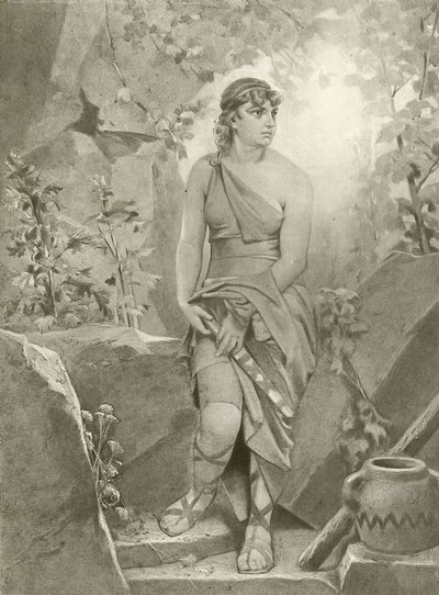 Cymbeline. Acte III, Scène VI - Felix Octavius Carr Darley