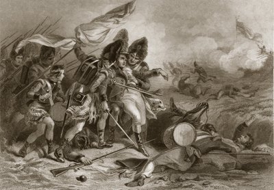 Mort de Pakenham à la bataille de la Nouvelle-Orléans, pub. 1860 - Felix Octavius Carr Darley