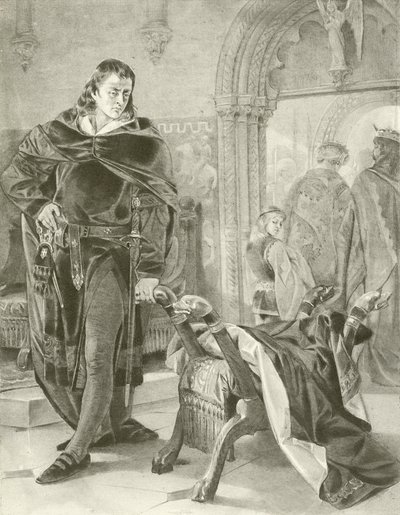 Hamlet. Acte I, Scène II - Felix Octavius Carr Darley