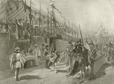 Le roi Richard II. Acte I, Scène III (gravure) - Felix Octavius Carr Darley