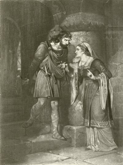 Macbeth. Acte II, Scène II (gravure) - Felix Octavius Carr Darley