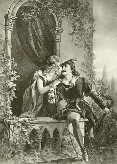Roméo et Juliette. Acte III-Scène V - Felix Octavius Carr Darley