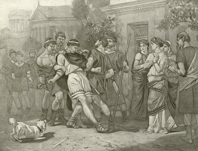 La Comédie des erreurs. Acte IV, Scène IV (gravure) - Felix Octavius Carr Darley