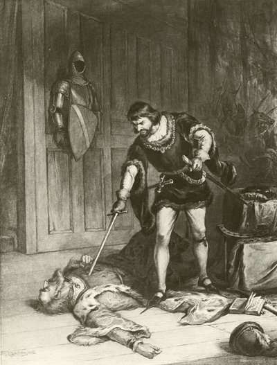 Troisième partie de Henry VI. Acte V-Scène VI - Felix Octavius Carr Darley