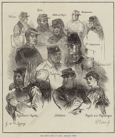 Le siège français de Paris, types militaires - Felix Regamey