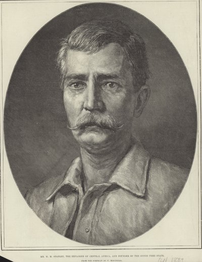 Henry Morton Stanley (gravure) - Felix Stone (after) Moscheles