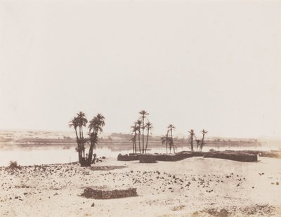 Dakkeh, Village et Rives du Nil, 1851-1852 (photo) - Félix Teynard