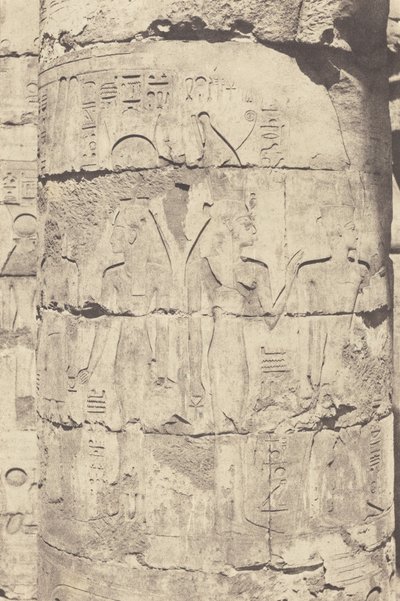 Karnak (Thèbes), Palais--Salle hypostyle--Colonnade Centrale--Décoration d