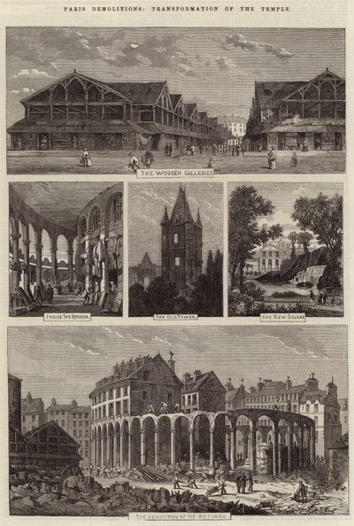 Démolitions à Paris, transformation du Temple - Felix Thorigny