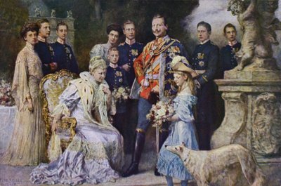 Kaiser Wilhelm II et la famille impériale allemande - Ferdinand (after) Keller