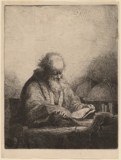 Un vieil homme lisant - Ferdinand Bol