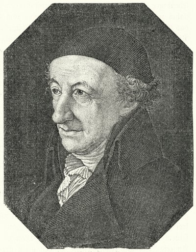 Portrait du poète allemand Christoph Martin Wieland âgé (gravure) - Ferdinand Jagemann
