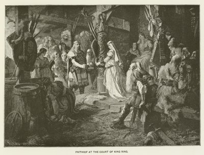 Frithiof à la cour du roi Ring - Ferdinand Leeke