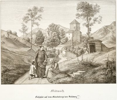 Mercredi : Sentier sur le Mönchsberg près de Salzbourg - Ferdinand Olivier