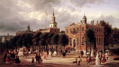 Independence Hall à Philadelphie - Ferdinand Richardt