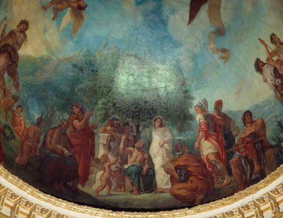 Descente aux Limbes : le groupe des illustres - Ferdinand Victor Eugene Delacroix