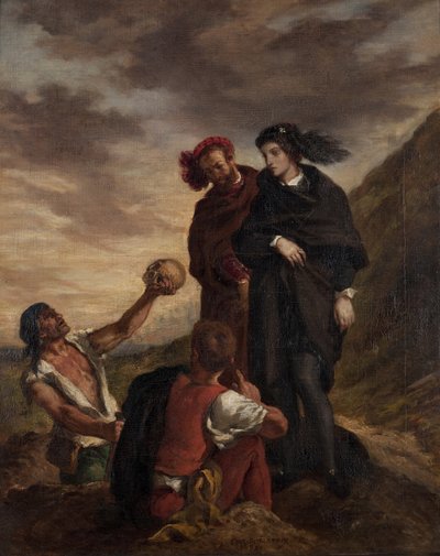 Hamlet et Horatio dans le cimetière - Ferdinand Victor Eugene Delacroix
