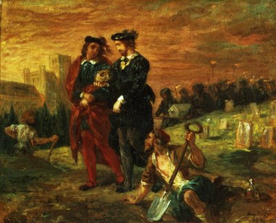 Hamlet et Horatio dans le cimetière, de l